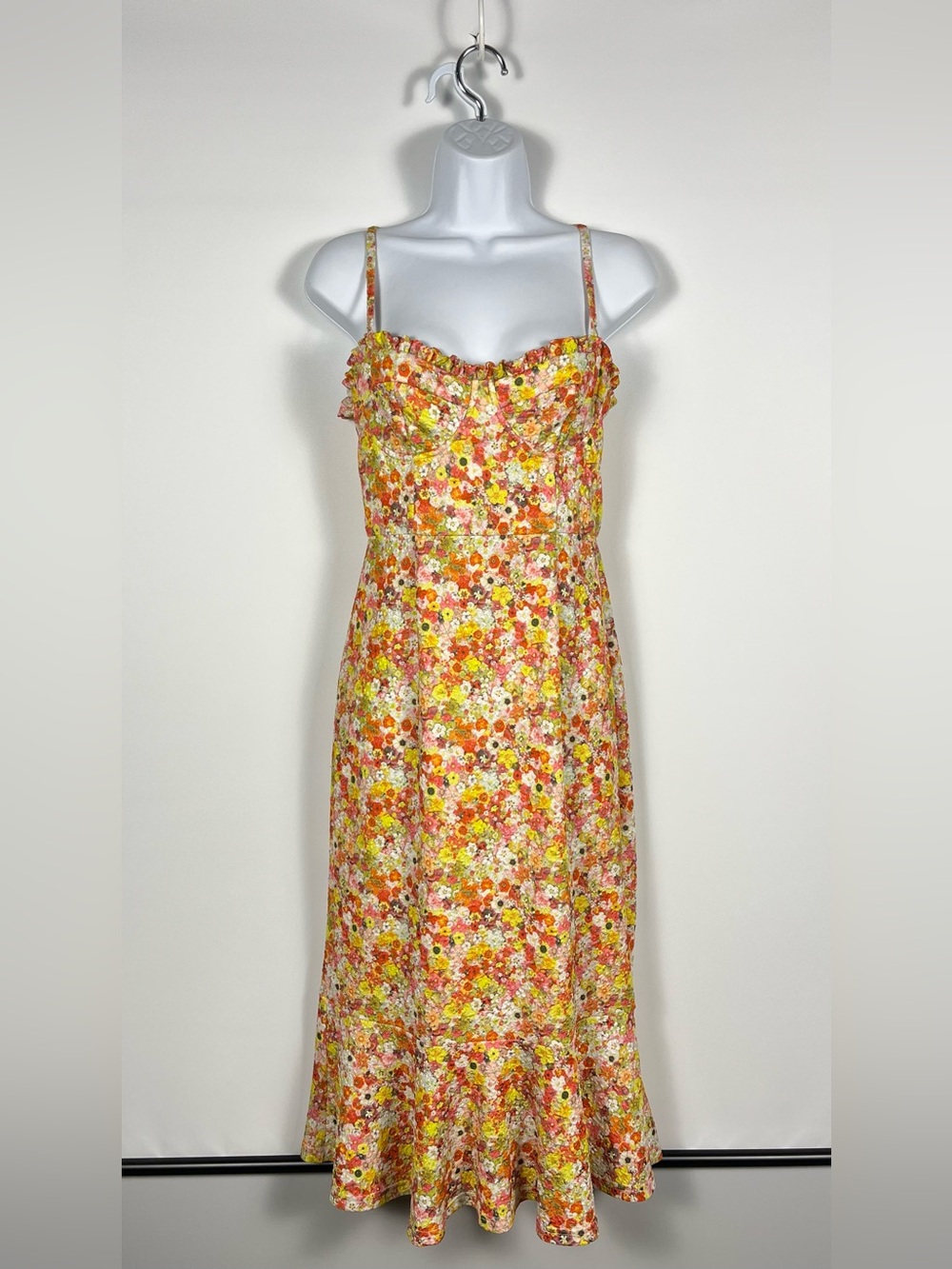 Hutch Selene‎ Sweetheart Midi Dress in the "Island Memories" Size Small NWT